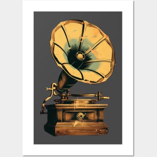 Retro Phonograph Posters and Art